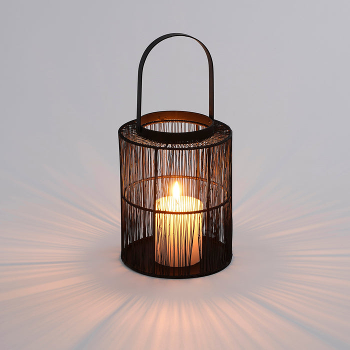 House of Seasons Yves Lantaarn - H19 x Ø15 cm - Zwart