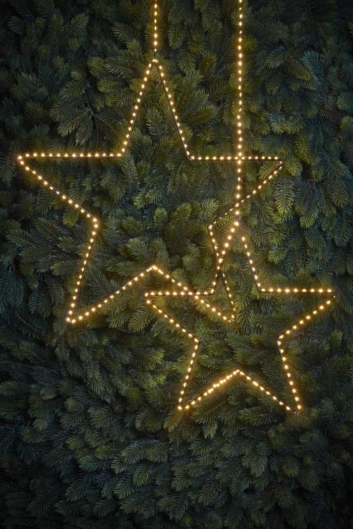 Luca Lighting Ster Hangend met Warm Witte LED - H128 x Ø58 cm - Zwart