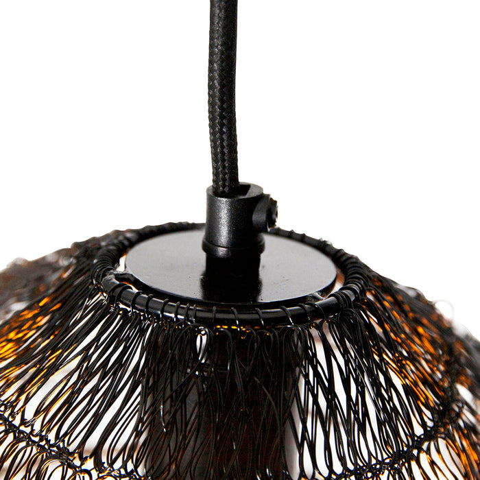 QAZQA Hanglamp vadi - Zwart - Oosters - D 400mm