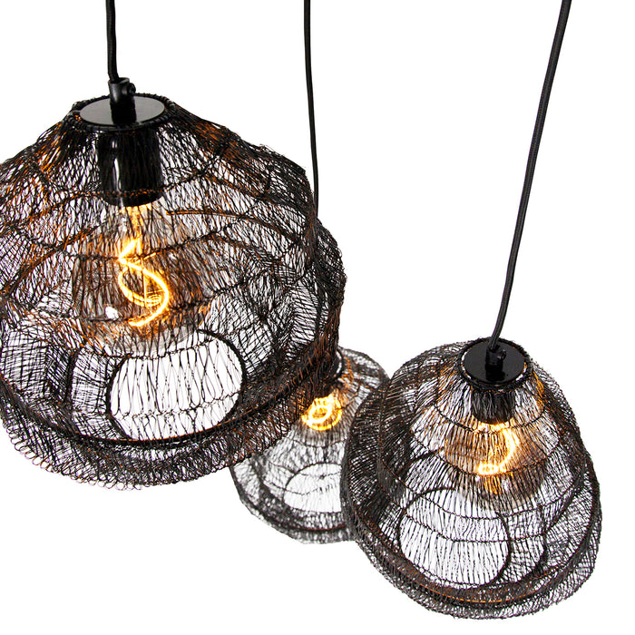 QAZQA Hanglamp vadi - Zwart - Oosters - D 400mm