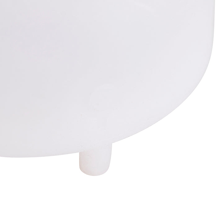 QAZQA Tafellamp wit IP44 incl. bluetooth speaker - Storm Music