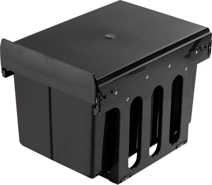 Homra Slide Inbouw Prullenbak - 2 vakken - 30L - Zwart