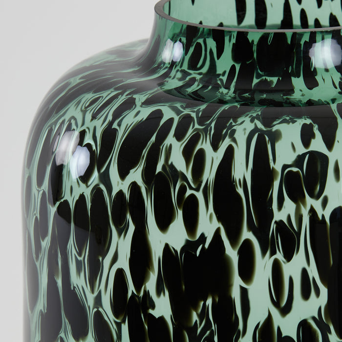 Light & Living Light&living Vaas Ø29x42 cm KOBALA glas groen-zwart