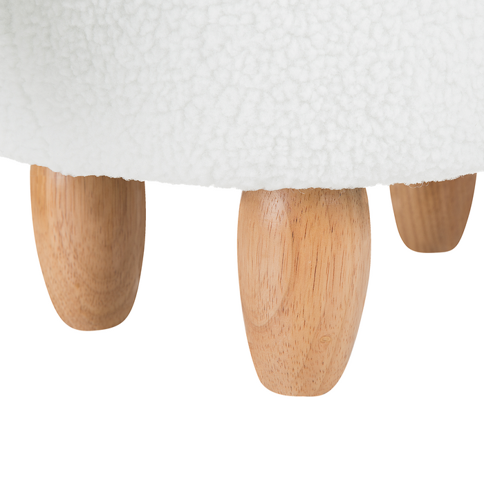 Beliani - UNICORN - Hocker - Wit - Polyester