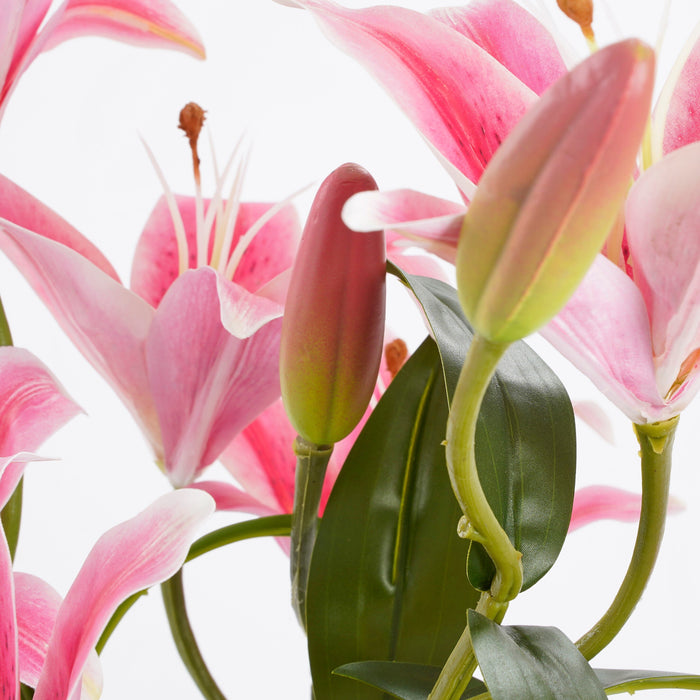 Mica Decorations Tijgerlelie Kunstplant - H47 cm - Fuchsia