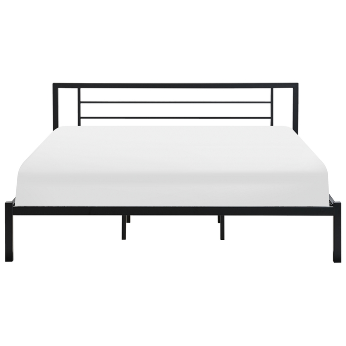 Beliani - CUSSET - Tweepersoonsbed - Zwart - 180 x 200 cm - Metaal