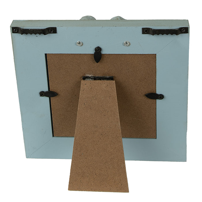 Clayre & Eef Fotolijst 10x10 cm Groen MDF Bloemen