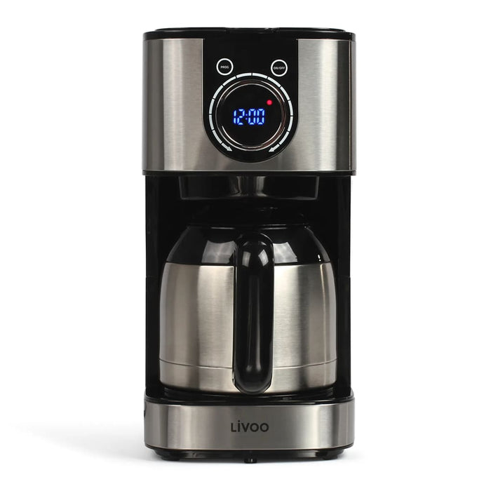 Livoo Koffiezetapparaat thermisch programmeerbaar 800 W 1,2 L zwart