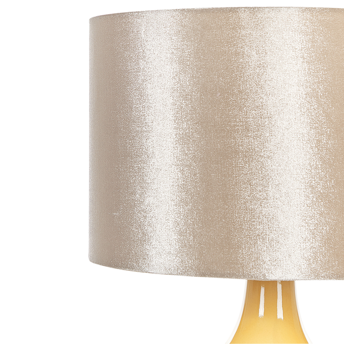 Beliani - HADDAS - Tafellamp - Geel - Keramiek