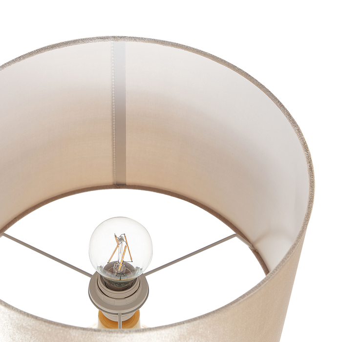 Beliani - HADDAS - Tafellamp - Geel - Keramiek