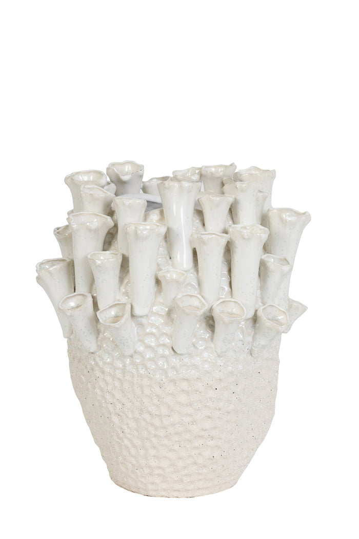 Light & Living - Vaas KYRAL - Ø27.5x27.5cm - Wit