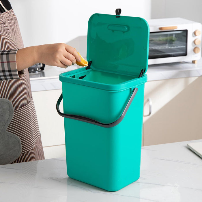 Homra Wall-Up inbouw prullenbak - 12L - Groen