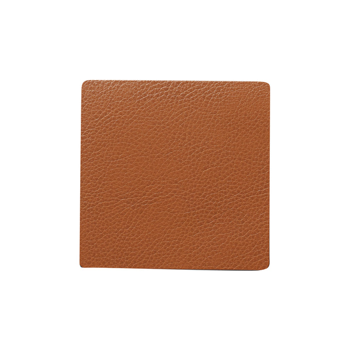 LIND DNA Serene Onderzetter Square - 4 st. - Cognac