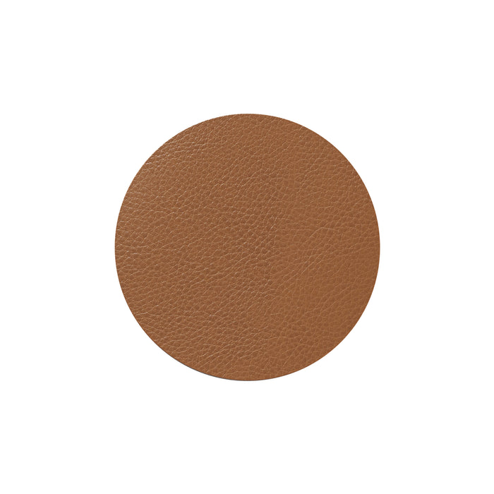 LIND DNA Serene Onderzetter Circle - 4 st. - Cognac