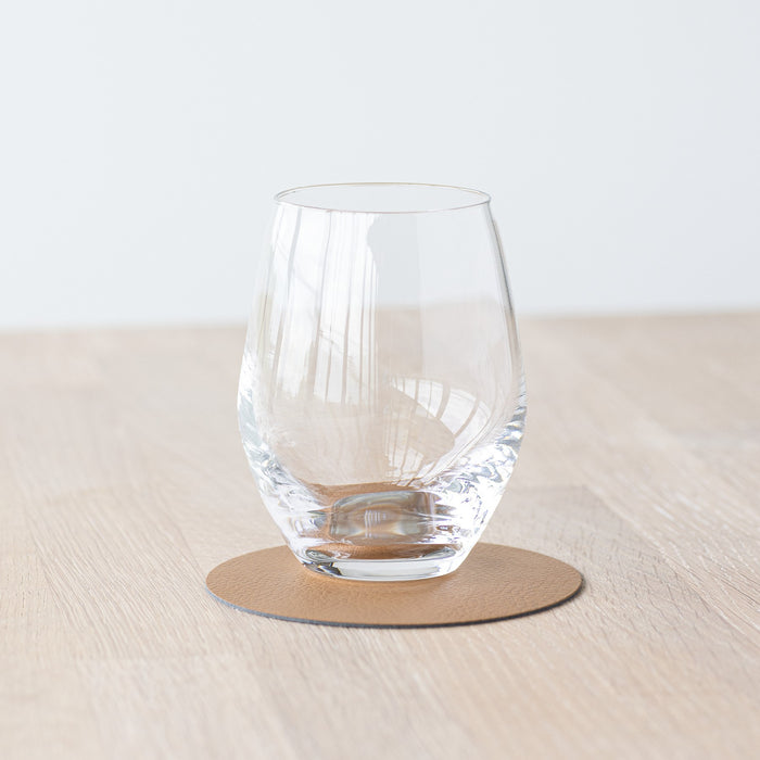 LIND DNA Serene Onderzetter Circle - 4 st. - Cognac