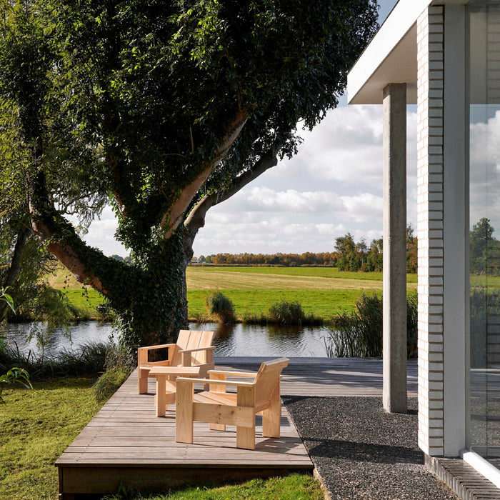 HAY Crate Loungestoel - Crème