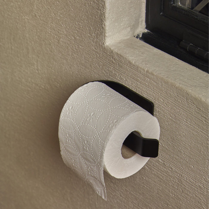 Aquanova Cyra Toiletrolhouder - Zwart