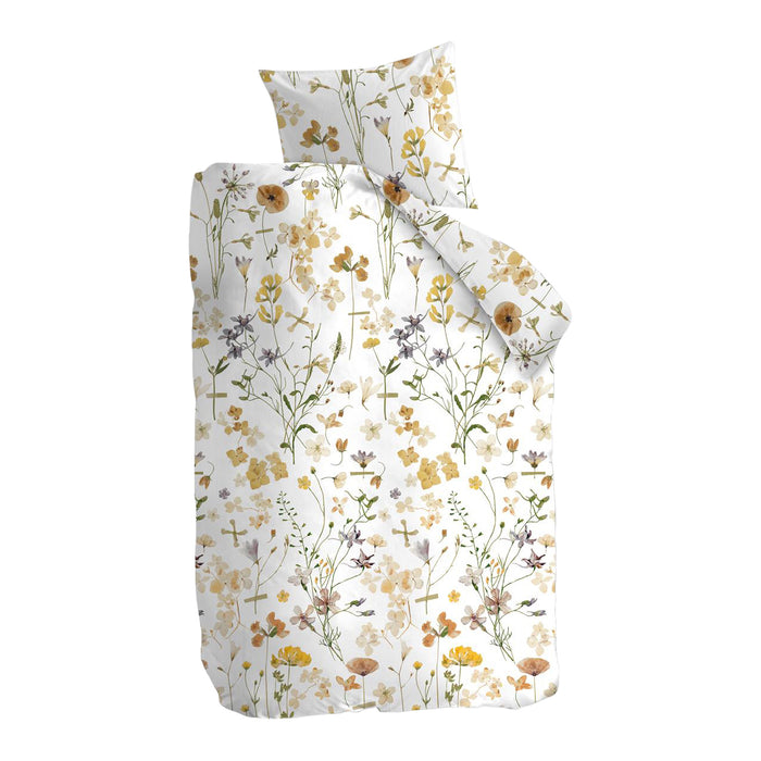 Ariadne at Home Flowerlove Dekbedovertrek 140 x 200/220 cm - Wit