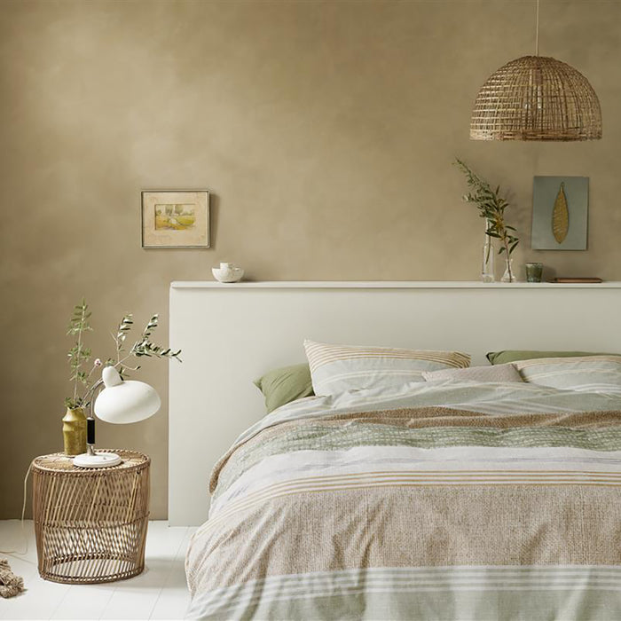 Ariadne at Home Lin Dekbedovertrek 140 x 200/220 cm - Groen