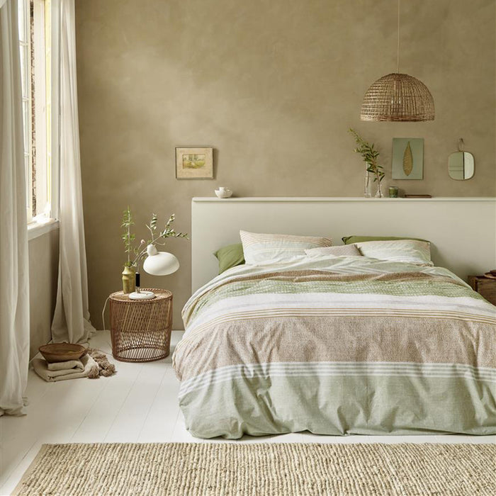 Ariadne at Home Lin Dekbedovertrek 240 x 200/220 cm - Groen