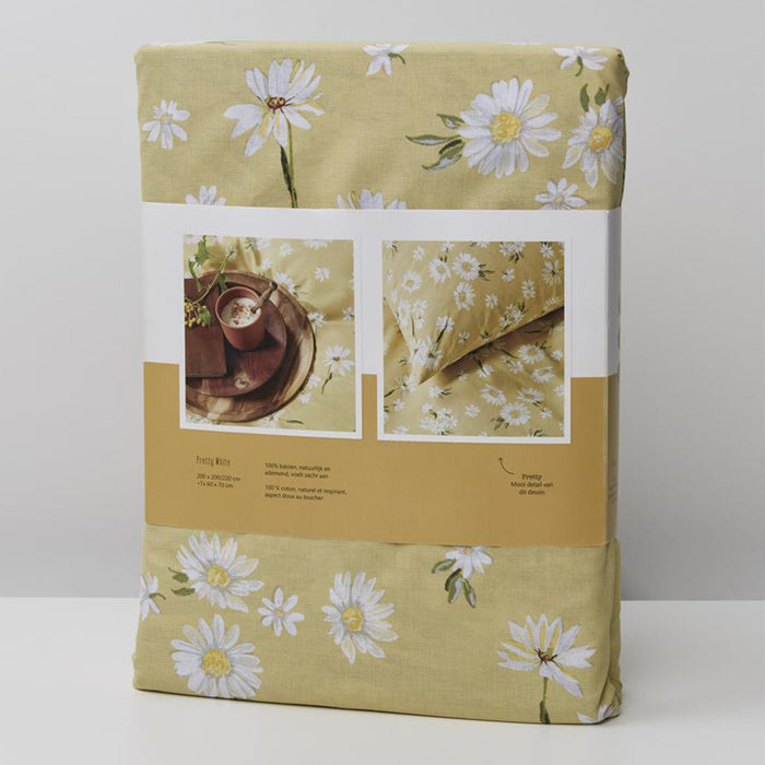 Ariadne at Home Lin Dekbedovertrek 200 x 200/220 cm - Terra