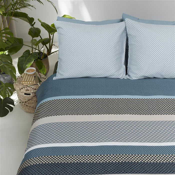 Beddinghouse Lennart Dekbedovertrek 200 x 200/220 cm - Blauw
