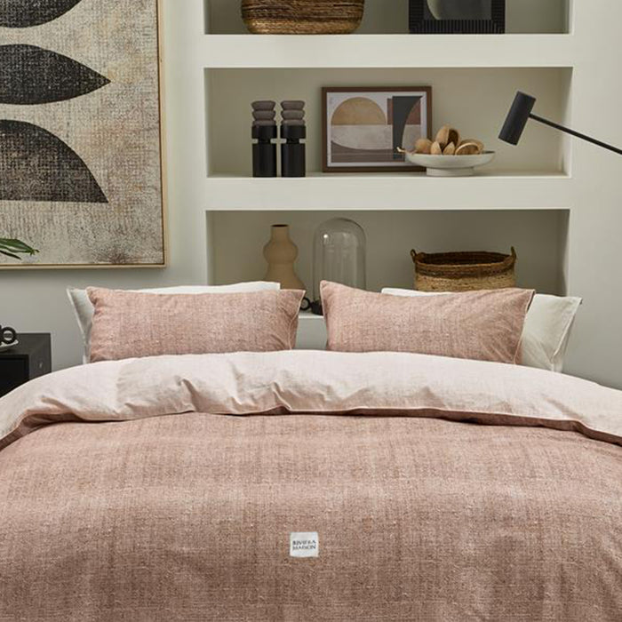 Riviera Maison Coughton Court Dekbedovertrek 140 x 200/220 cm - Perzik