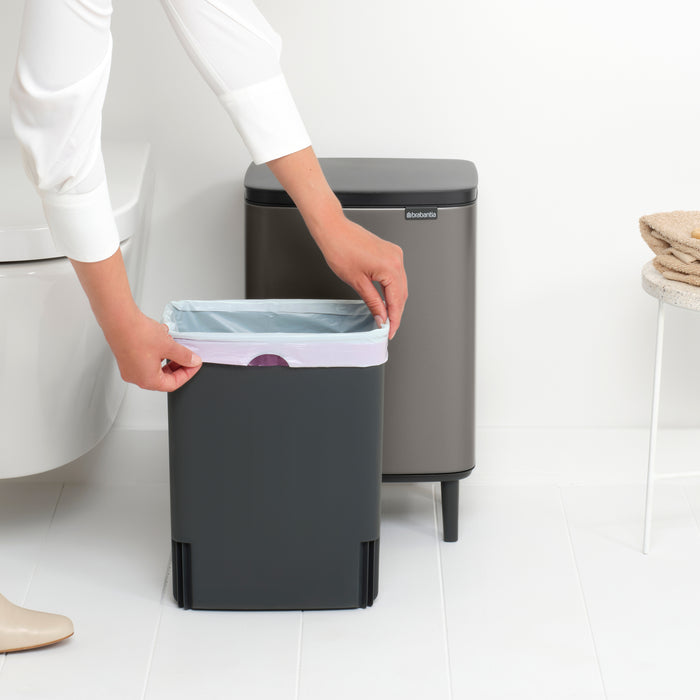 Brabantia Bo Hi Afvalemmer 12 L - Platinum