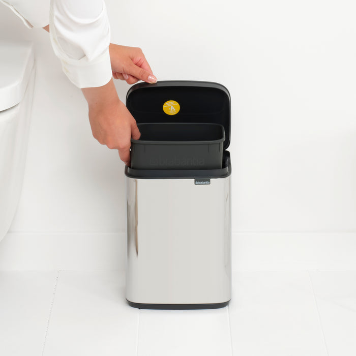 Brabantia Bo Afvalemmer 4 L - Brilliant Steel