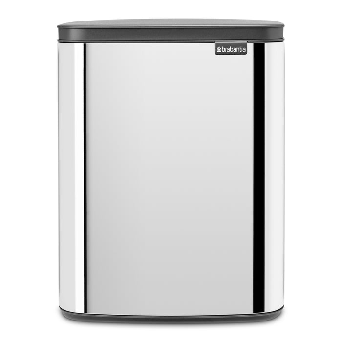 Brabantia Bo Afvalemmer 12 L - Brilliant Steel