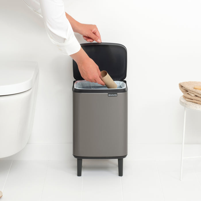 Brabantia Bo Hi Afvalemmer 7 L - Platinum