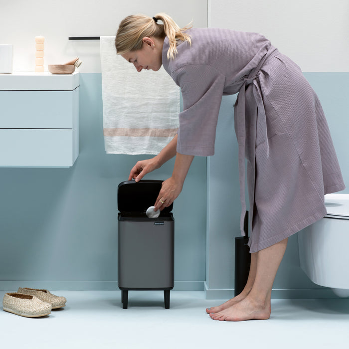 Brabantia Bo Hi Afvalemmer 7 L - Platinum