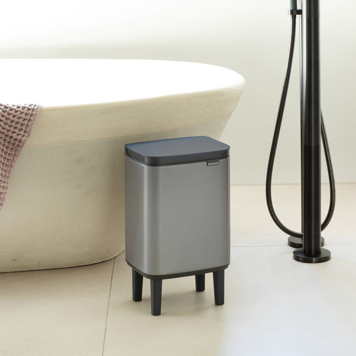 Brabantia Bo Hi Afvalemmer 7 L - Platinum