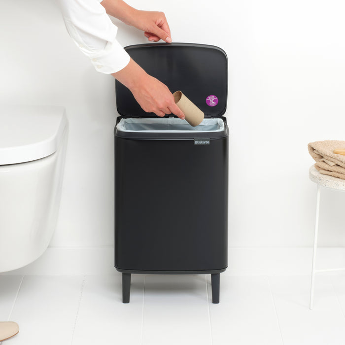 Brabantia Bo Hi Afvalemmer 12 L - Matt Black