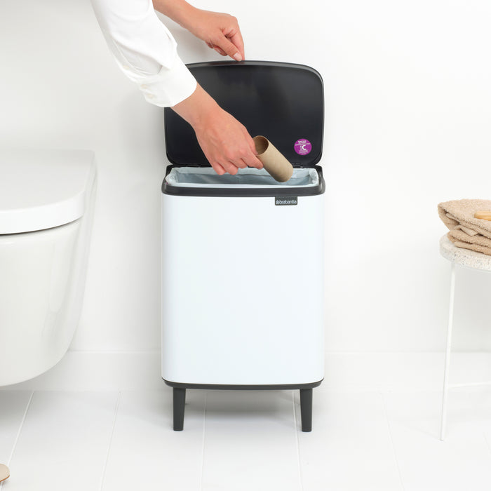 Brabantia Bo Hi Afvalemmer 12 L - White