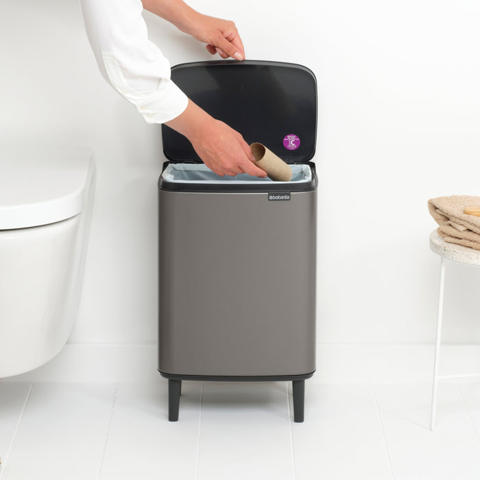 Brabantia Bo Hi Afvalemmer 12 L - Platinum