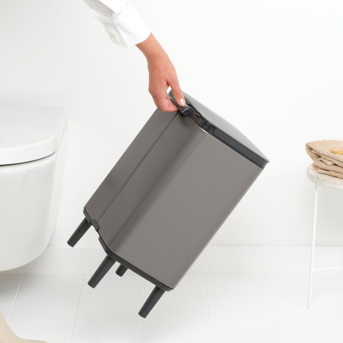 Brabantia Bo Hi Afvalemmer 12 L - Platinum