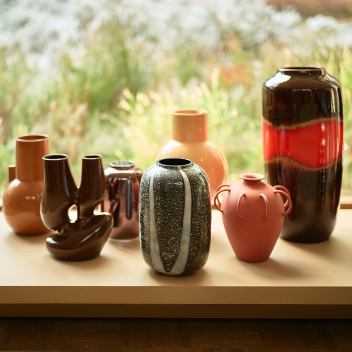 HKliving Glass Vaas - Monochrome