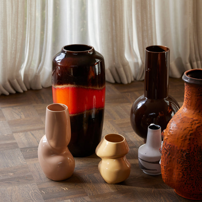 HKliving Organic Vaas - Maat S - Cappuccino