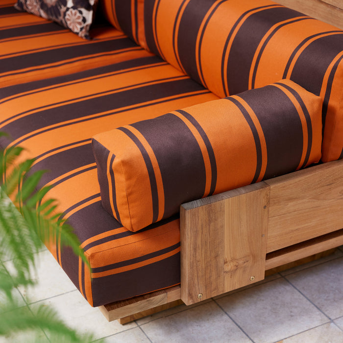 HKliving Teak Tuinbank - Retro