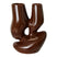 HKliving Organic Vaas - Maat L - Espresso