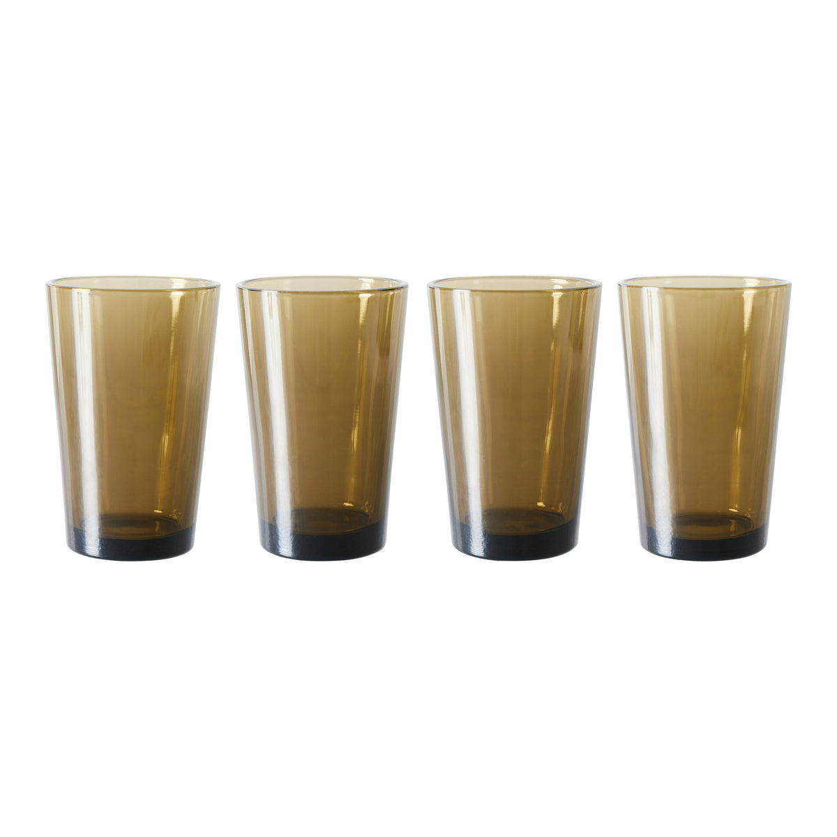 HKliving 70's Glassware Theeglas 0,4 L - Set van 4