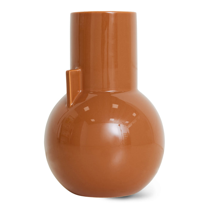 HKliving Ceramic Vaas - Maat S - Caramel