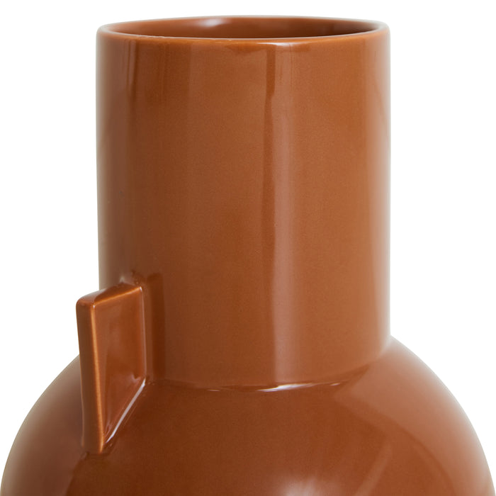 HKliving Ceramic Vaas - Maat S - Caramel