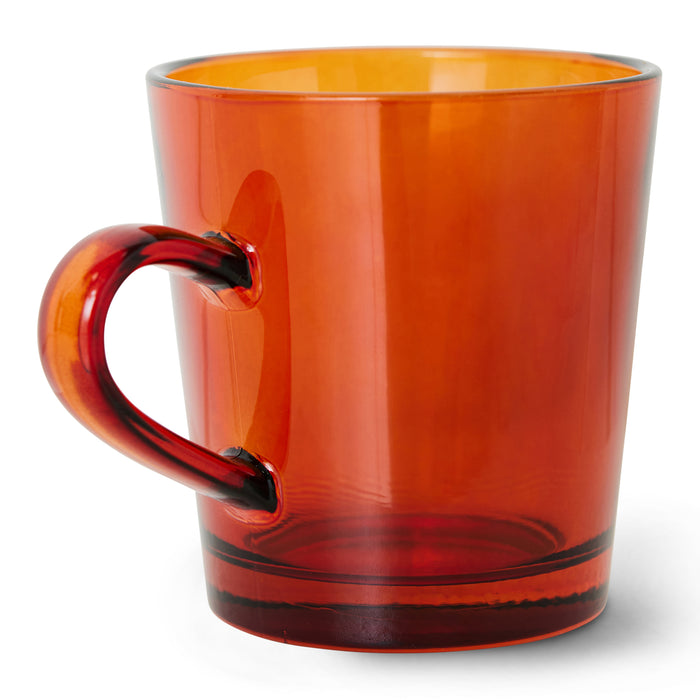 HKliving 70's Glassware Koffiekop 0,2 L - Set van 4