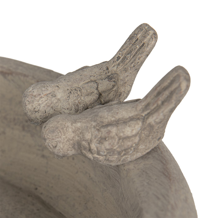 Clayre & Eef Vogelvoederbak  40x36x13 cm Grijs Steen