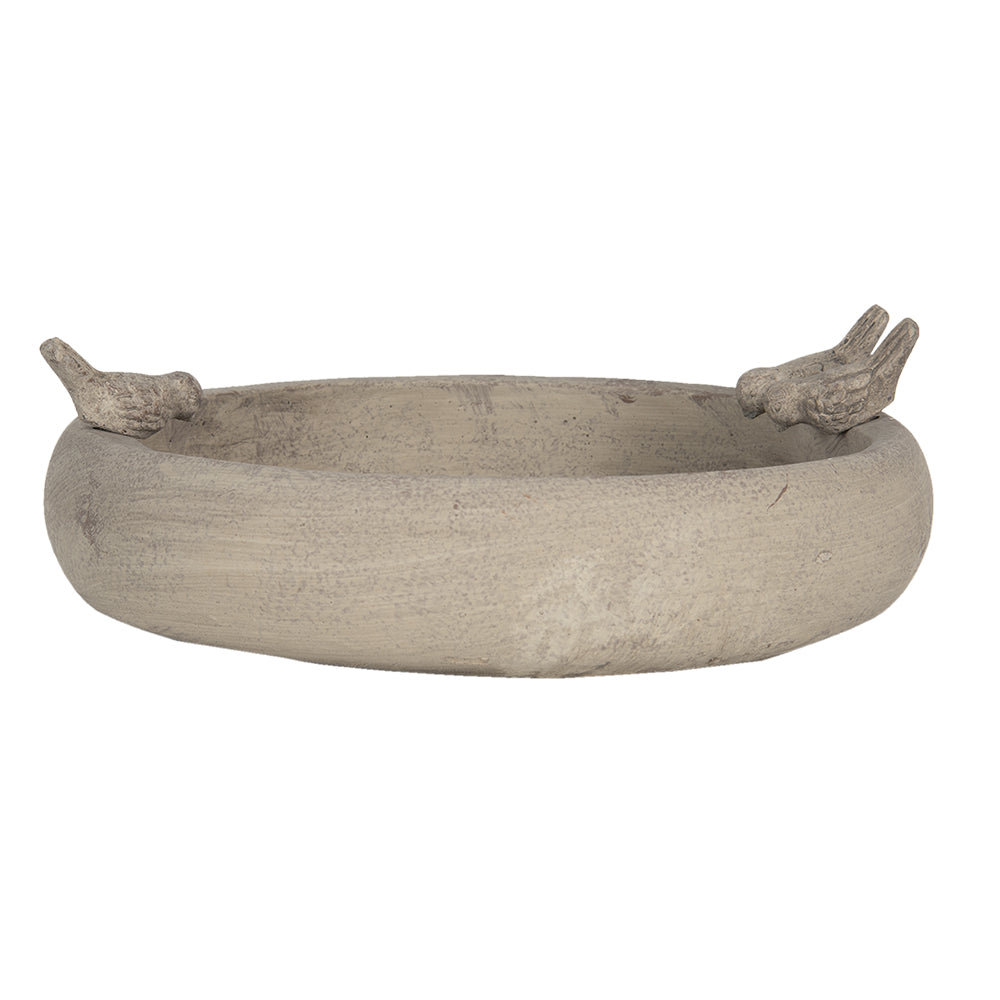 Clayre & Eef Vogelvoederbak  40x36x13 cm Grijs Steen