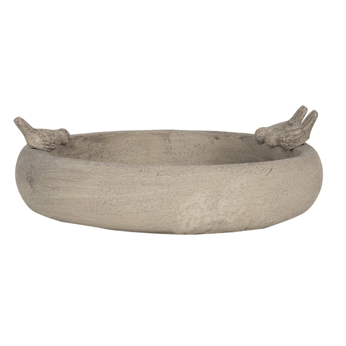 Clayre & Eef Vogelvoederbak  40x36x13 cm Grijs Steen