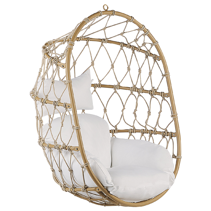 Beliani - ADRIA - Hangende stoel - Beige - Polyester