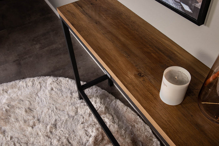 Hioshop Rise sidetable 30x110cm zwart.